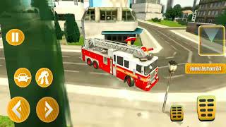 Flying Firefighter Truck Simulator 2022 -  Fire Engines Driving - Android Gameplay HD screenshot 4