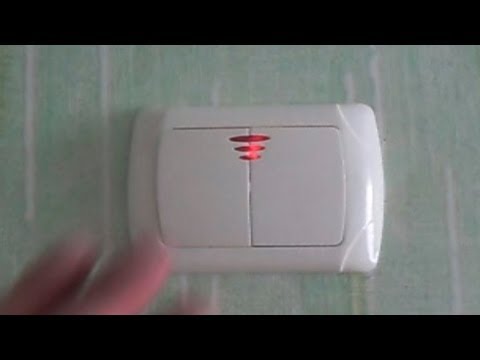 (VIKO) Установка 2-х клавишного выключателя со светодиодами