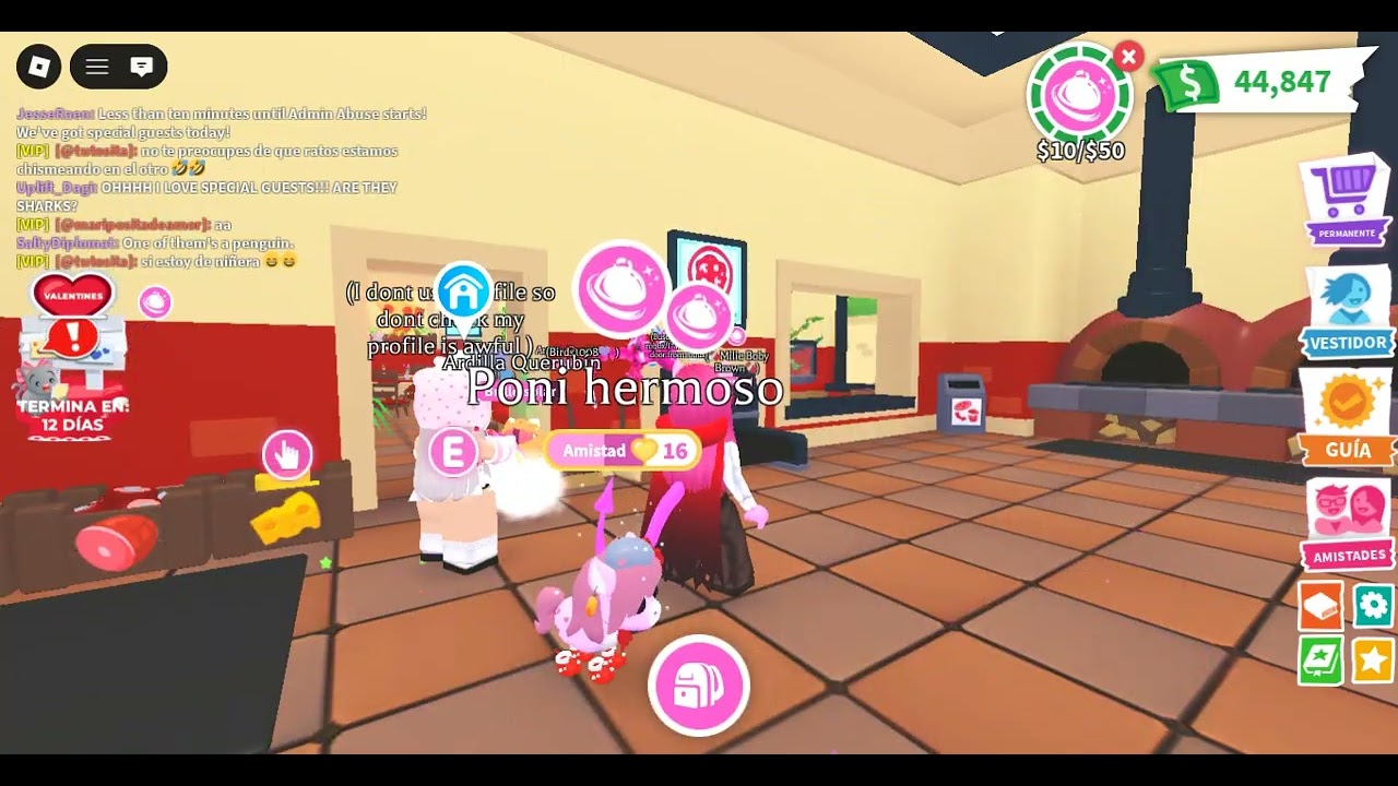 Roblox - Adopt Me Admin Abuse San Valentin 07/02/2026 Parte 0