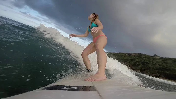 Allie Hurley surfing puerto rico