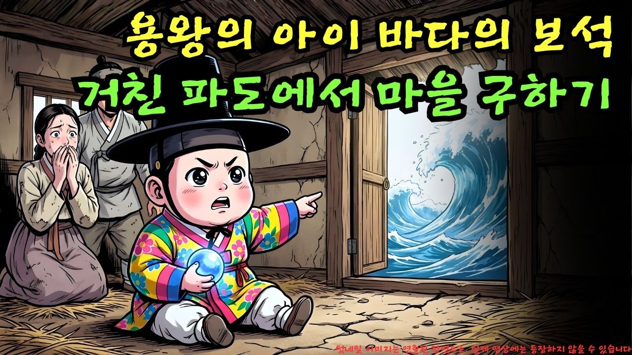 👉 용왕의 아이: 거친 파도에서 마을을 구한 바다의 보석을 지닌 아이의 진실… 이 행동은 과연 위험할까? | 야담 |옛날이야기 |민담 |전설 | 설화
