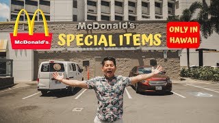 TRYING SPECIAL ITEMS FROM MCDONALD S IN HAWAII