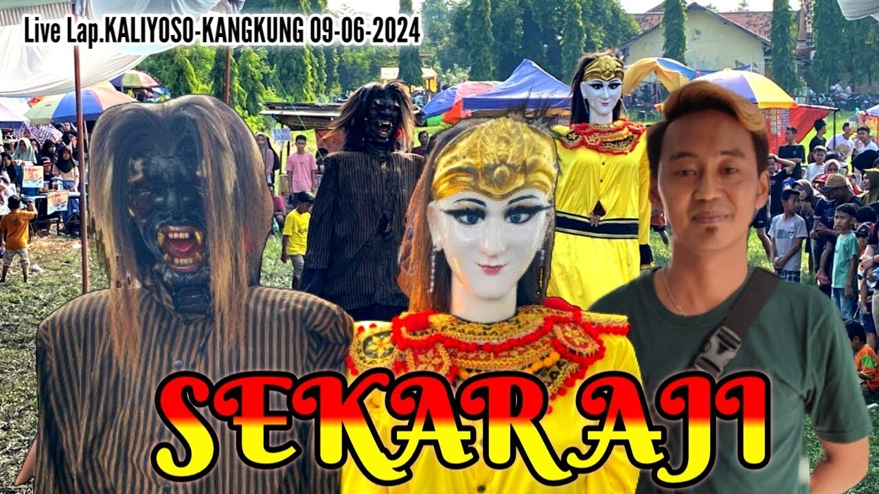 aksi master dawangan di atas panggung SEKAR AJI