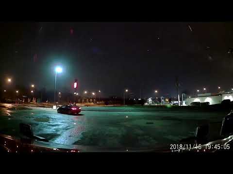Car disappeared into huge pothole