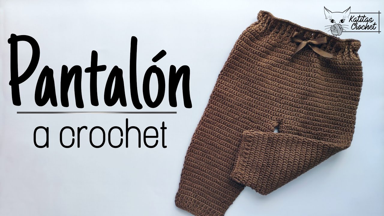 Pantalón de bebé a crochet | Modelo 🐻Osito🐻 | 3 a 6  meses | paso a paso