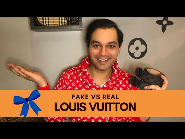 FAKE VS REAL LOUIS VUITTON  How to spot a fake Louis Vuitton Belt! 