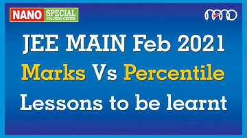 JEE MAIN Feb 2021  ||  Marks vs Percentile  Analysis ||  Lessons to be learnt || NANO Eduventures