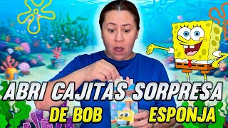 ABRI CAJITAS SORPRESAS DE BOB ESPONJA😱 *mira lo que nos salió* 