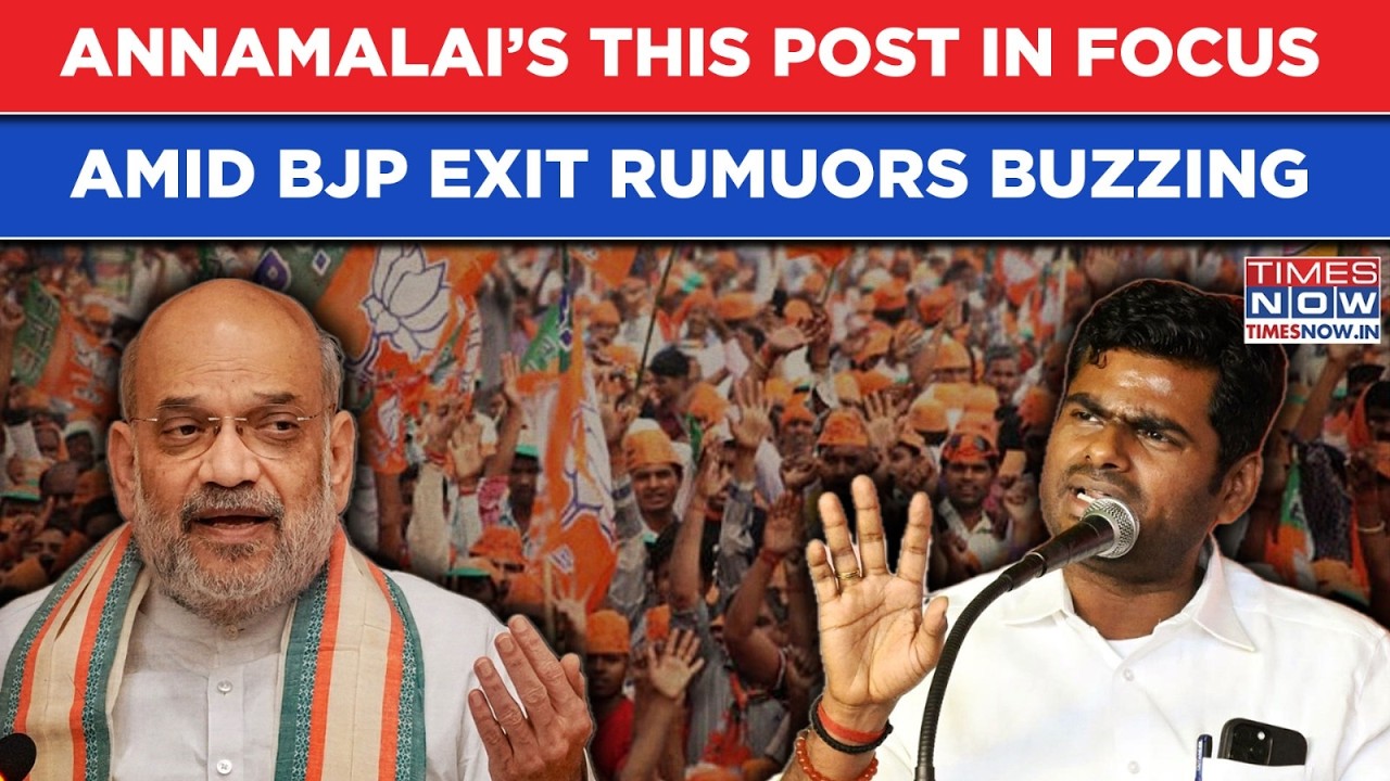 Annamalai's This Post In Focus Amid Poster, Exit Buzz, What Triggered BJP Tamil Nadu Stalwart?