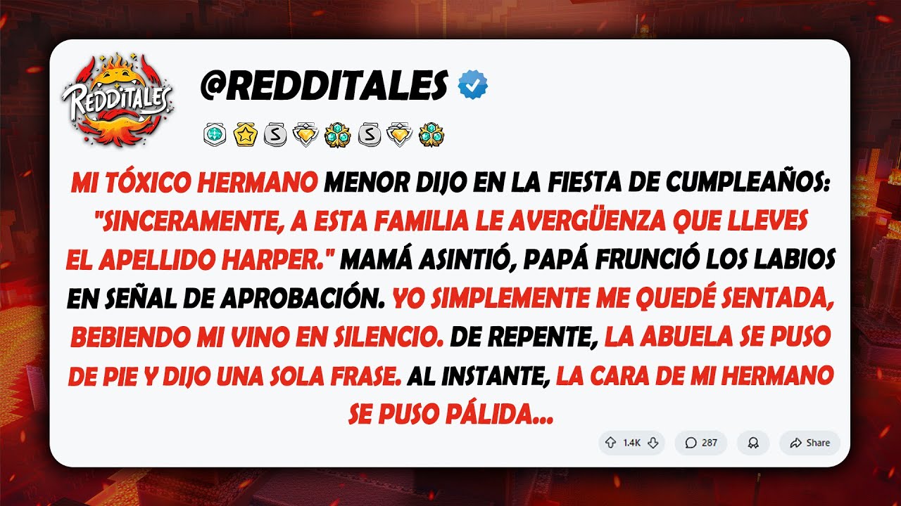 Mi hermano se burló de mí: 