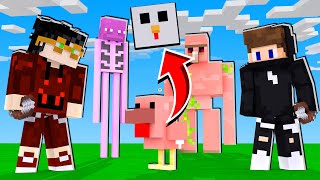 Dalam Minecraft Ini Kita Bisa CUKUR Kulit MOB ! (Sadis)