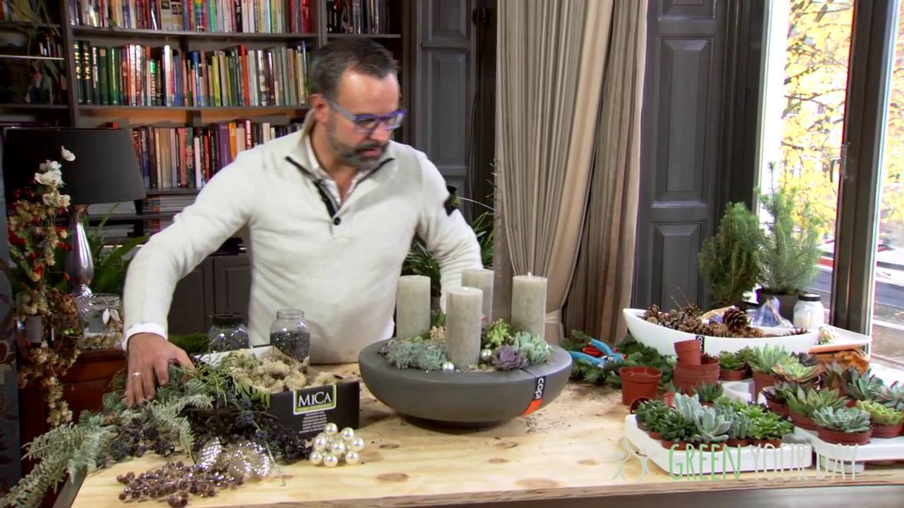 Adventskrans maken in een Capi Lux schaal