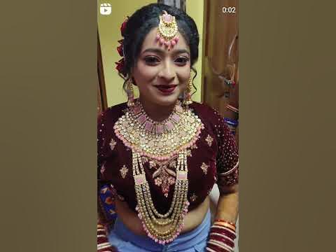  Bridal bold eye makeup on beautiful Wedding Bride #shorts video 💫🥰💕😻 ...