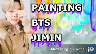Digitally Painting BTS Jimin 💜 | ibis Paint X | JennidrawZ screenshot 4