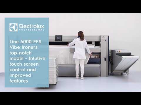 Line 6000 FFS Vibe Ironers: top-notch model - Intutive touch screen control and improved features - video from Electrolux Professional