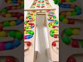 marble Run Race ASMR #372 Wooden Wave Course Colorful Marbles  #marblerun #marblerunrace #asmr