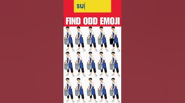 Spot the Odd emoji: Can You Solve the Puzzle? #puzzlegame #riddles