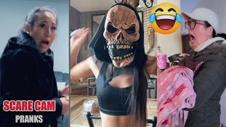 SCARECAM Pranks Reaction 2024 #01 || 🤣🤣 Funny Scare Pranks/Jumpscare/Funny Videos