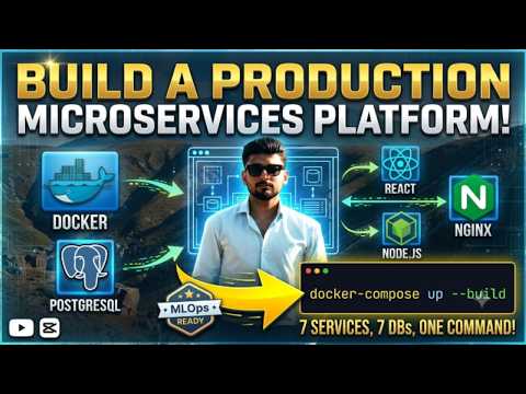 Build a Production Microservices Platform | Docker Compose, Nginx, React & Node.js
