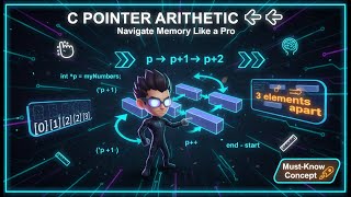 Master Pointer Arithmetic in C | Move Through Memory Step-by-Step
