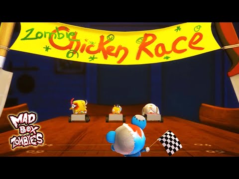 Zombie cartoons: Zombie Chicken Race - Mad Box Zombies | EP 101
