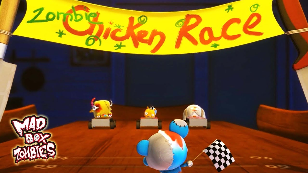 Zombie cartoons: Zombie Chicken Race - Mad Box Zombies | EP 101