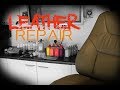 How to repair worn split scratched damaged leather - Leather refinishing guide
