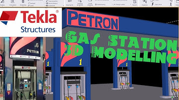 Gas Station 3D Model Using TEKLA Structures(Time lapse)