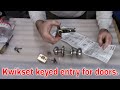 Kwikset door handle/knob install. Watch the whole video before installing. Variations demonstrated.