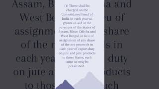 Article 273 Indian Constitution #indianconstitution #upsc