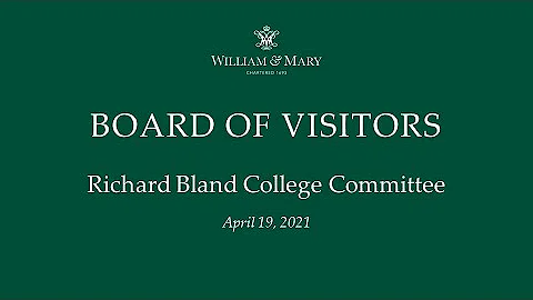 W&M BOV Richard Bland College Committee 4-19-21