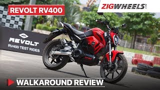 Revolt RV400 (Electric Bike) Walkaround Review | Sound, Battery Swap, Test Drive Event | ZigWheel видео