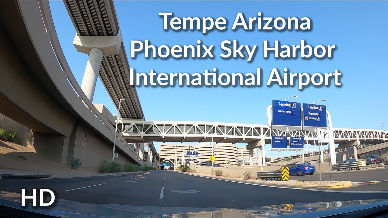 Tempe to Sky Harbor Airport Arizona Scenic Real Time Drive YouTube