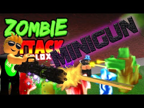 Roblox Zombie Attack Minigun Youtube - roblox zombie attack logo