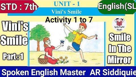 Std 7 | Unit 1 | Vini