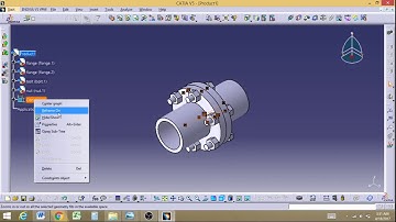 Flange Coupling Designing and Assembly in Catia