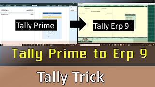 How to move data reverse from Tally Prime to Tally Erp 9 - data back into tally erp 9 screenshot 3