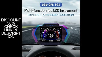 P24 OBD2+GPS HUD Car Head Up Display Multi-function Intelligent Car System Speed Meter Digital Scree