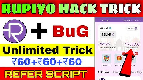 🔥 Rupiyo App Unlimited Trick | New Earning App Today | 😱Rupiyo App Payment Profe | Rupiyo