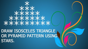 Write C++ Code to Draw Isosceles Triangle or Pyramid Pattern Using Stars