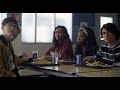 THERE&#39;S SOMEONE INSIDE YOUR HOUSE (2021) CLIP &quot;Lunchroom Debate&quot; (HD) SLASHER