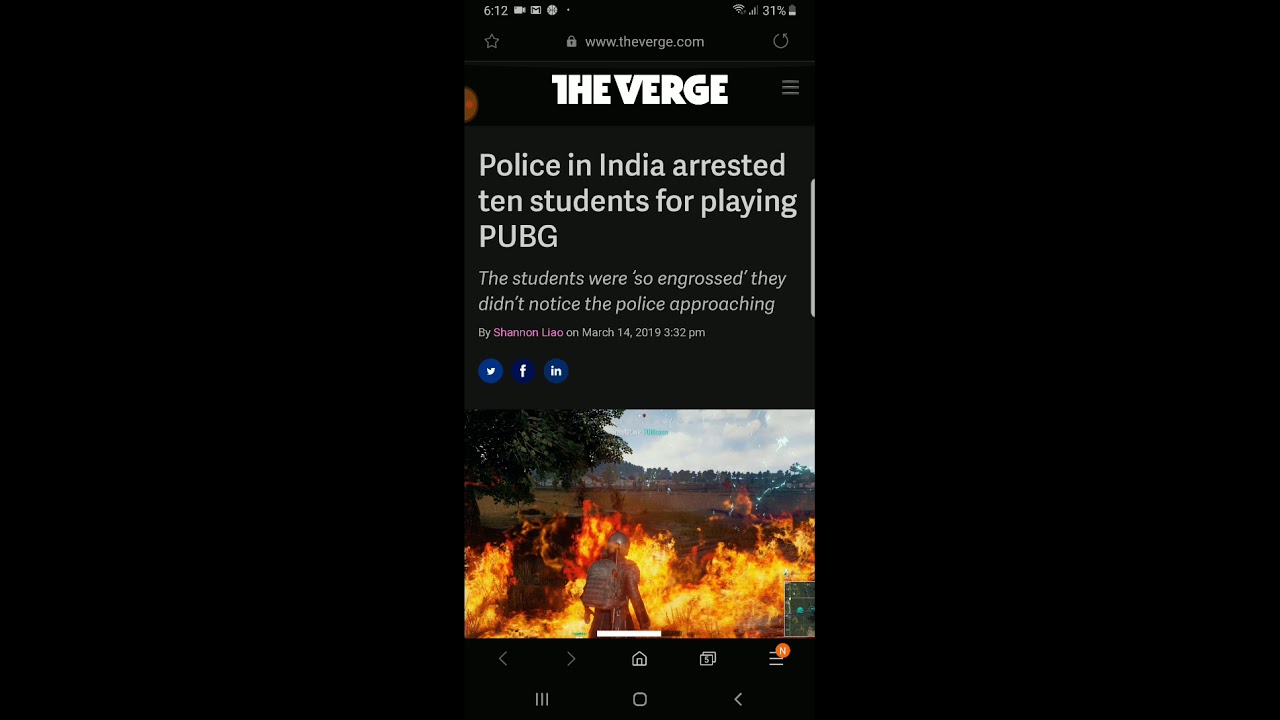 10 people Arrested for Playing Pubg in India