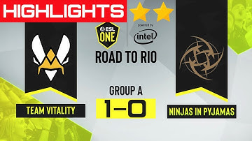 Vitality 1-0 NiP - Overpass Map 1 | ESL One: Road to Rio EU Group A