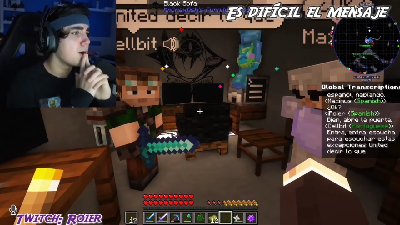 Cellbit llama a Roier y Maximus para un mensaje complicado en español 😂😂😂 ¿oye wey o Roier g4i?