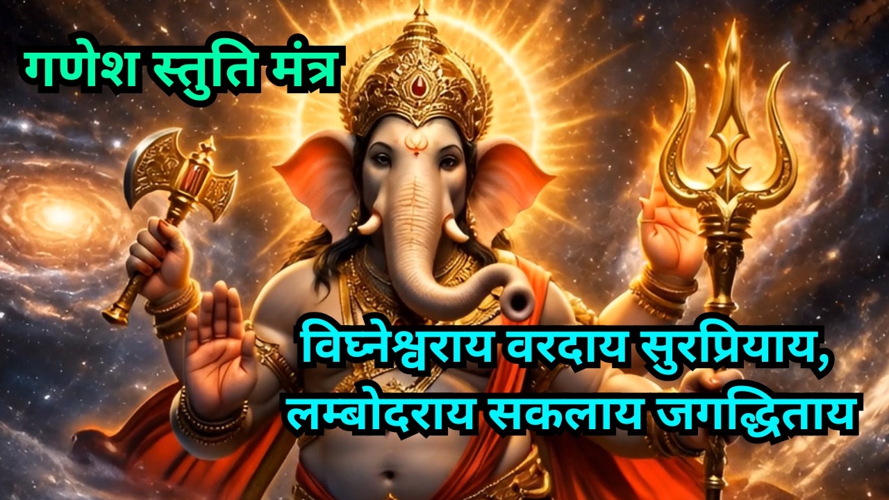 श्री गणेश स्तुति मंत्र | Vighneshwar , Kripa Mantra #bhajan #bhakti #shriganeshji 