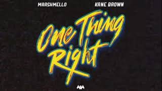 Marshmello \& Kane Brown - One Thing Right (Instrumental)