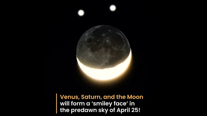 Triple Conjunction || Venus, Saturn and Moon Will Form a Smiley 😃 Face in the Predawn Sky April 2025