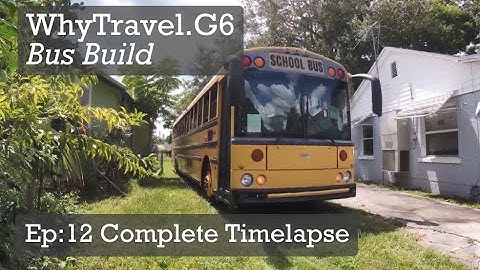 Skoolie Build Complete Timelapse in 3 min