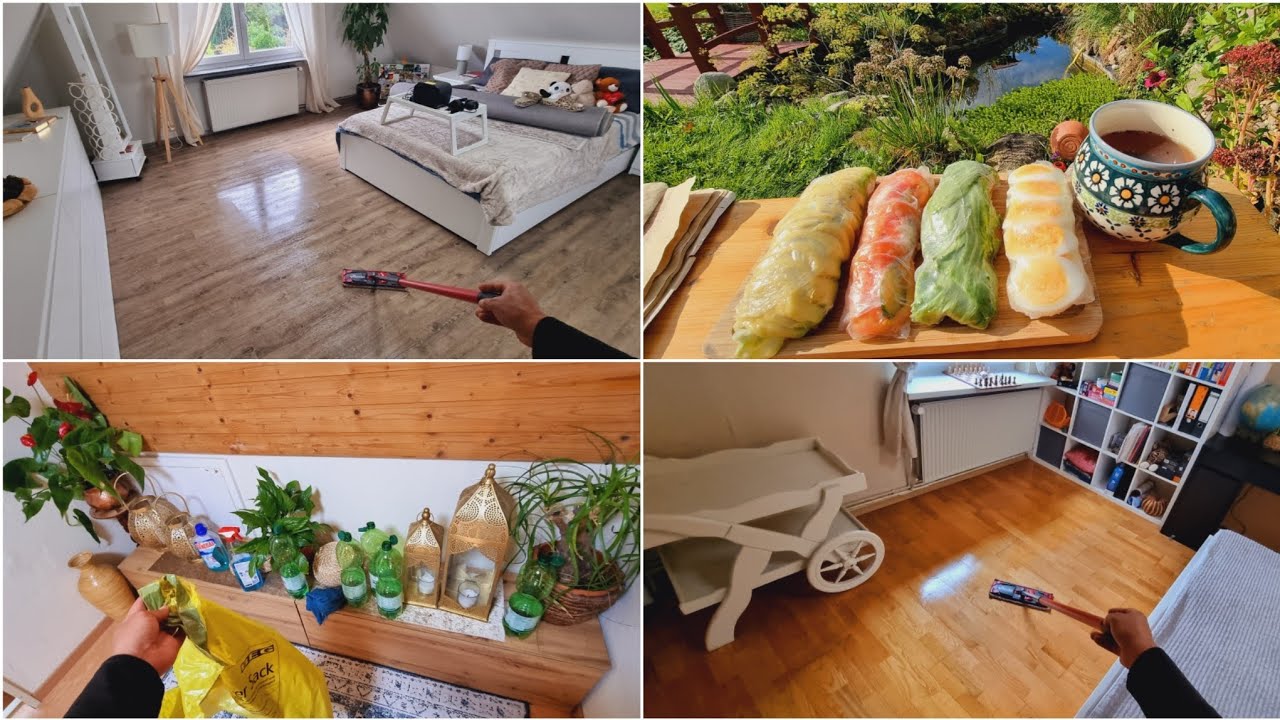 جوزي عم يعيرني وقلي بيوت العالم أنظف من بيتك🥹 نظفت البيت والحديقة لحتى ريحة النظافة وصلت للشارع  