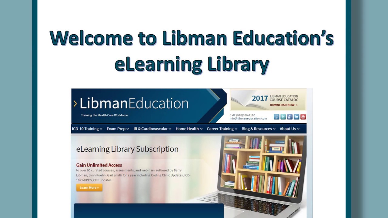Libman Education eLearning Library Demo